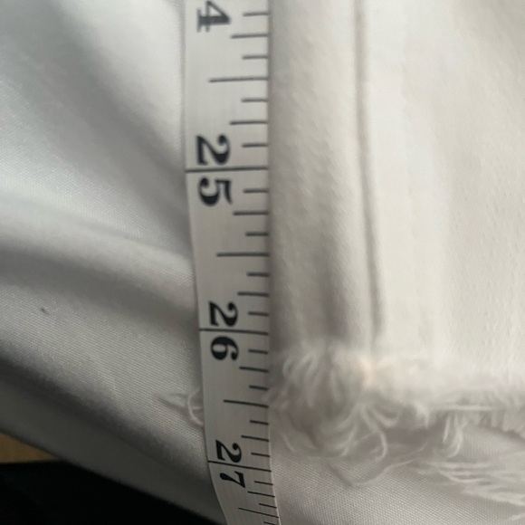 Vervet High Rise Cropped Raw Hem Wide Leg White Jeans Size 22W - Picture 9 of 9